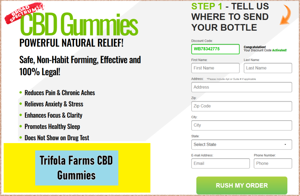 Trifola Farms CBD Gummies Order